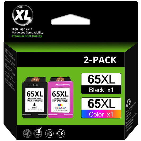 65 XL Ink Cartridge For HP 65XL ENVY 5010 5055 5058 Deskjet 2600 2652 3755 LOT