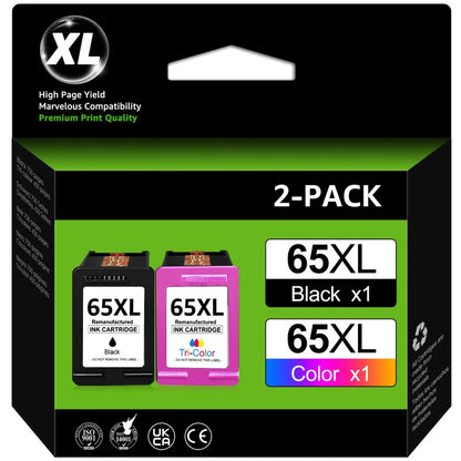 65 XL Ink Cartridge For HP 65XL ENVY 5010 5055 5058 Deskjet 2600 2652 3755 LOT