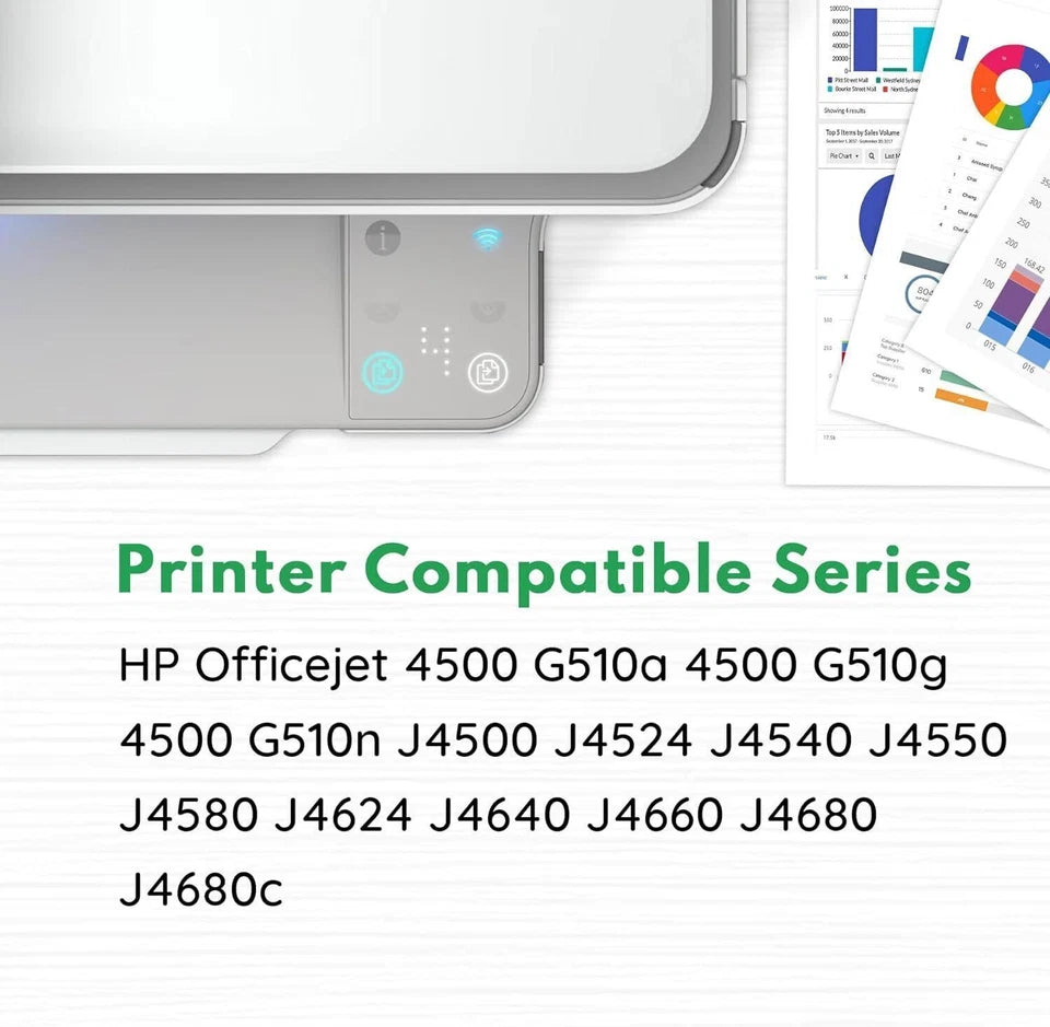 901XL Ink Cartridge Replaces For HP 901 Officejet 4500 J4580 J4550 J4540 J4680