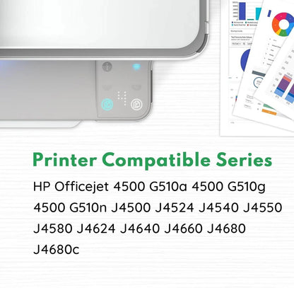 901XL Ink Cartridge Replaces For HP 901 Officejet 4500 J4580 J4550 J4540 J4680