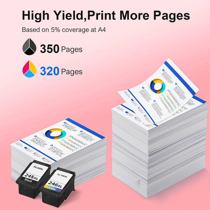 PG-245XL CL-246XL Ink Cartridge for Canon PIXMA MG2522 MG2520 MX490 MX492 TR4520