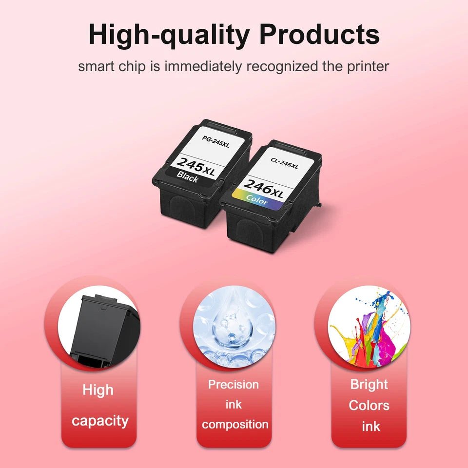 PG-245XL CL-246XL Ink Cartridge for Canon PIXMA MG2522 MG2520 MX490 MX492 TR4520