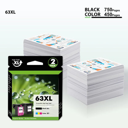 63 XL Ink Cartridge for HP 63XL ENVY 4512 4516 4520 OfficeJet 3830 4650 4652 Lot