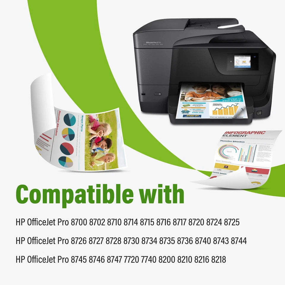 952 XL 952XL Ink Cartridges for HP OfficeJet Pro 8710 7740 8715 8702 8210 8716